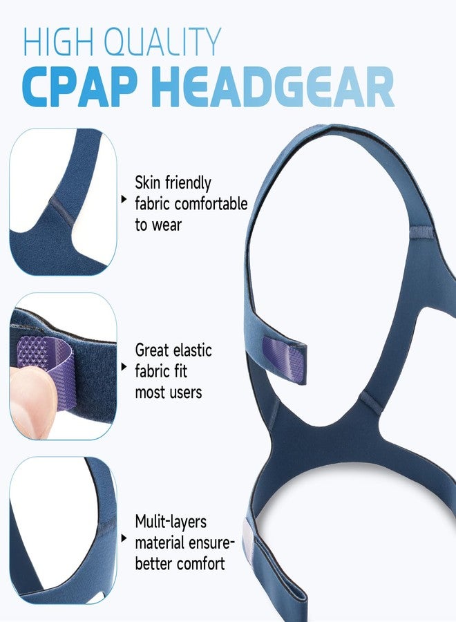 SyunsXoon Replacement Headgear for ResMed Quattro FX Full Face CPAP Mask, Velcro Adjustments Headgear Strap Breathable Replace CPAP Headband - Medium/Standard - Image 5